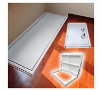Trampilla de suelo sótano Cubierta Piso Puerta de escotilla de acceso al piso espacio de arrastre, escotilla de entrada al sótano/trastero oculto de alta resistencia(White,LxW 32x30 inch (81x76 cm))