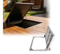 Trampilla de suelo sótano Escotilla De Acceso Al Piso Puerta De Entrada Al Sótano, Escotilla Panel Piso Empotrada Renovación, Cubierta Trampilla Inspección Acero Extraíble(24inx28in)