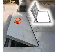 Trampilla de suelo sótano Escotilla De Acceso Al Sótano, Escotilla Sin Juntas Para Sótano, Cubierta Discreta Para La Puerta De Entrada Al Sótano Con Ventosas.(LXW 28X27IN)