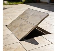 Trampilla de suelo sótano Escotilla De Piso De Alta Resistencia, Trampilla De Escape Al Ras, Cubierta De Piso Y Abridor De Ventosas, Abridor De Ventosas Comercial, Trampilla(24inx36in)