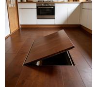 Trampilla de suelo sótano Escotilla Empotrada Para Sótano, Puerta De Acceso Al Piso Con Espacio De Acceso Oculto, Puerta De Entrada Con Piso De Baldosas De Montaje Empotrado(24inx40in)