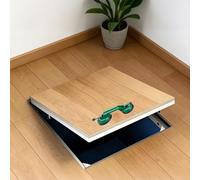 Trampilla de suelo sótano Flush Floor Basement Entry Door, Heavy-duty Crawl Space Doors Outside, Seamless Concealed Cellar/Storage Room Hatch Cover - Stainless Steel(42X26inch/107x66cm)