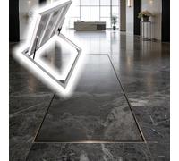 Trampilla de suelo sótano Hidden Crawl Space Door, 30 32 34 36 Inch Floor Access Panel, Steel Flush Mount Basement Entry Doors For Storage Room/Attic/Plumbing(36X34in)