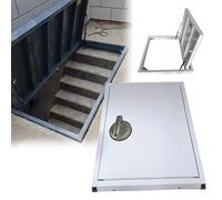 Trampilla de suelo sótano Inicio Dormitorio Garaje Ático Puerta De Bodega Invisible Personalizable, Puerta De Acceso Al Espacio De Arrastre De Montaje Empotrado(LxW 90x55 cm)