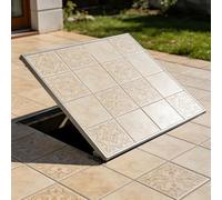 Trampilla de suelo sótano Interior De Escotilla Oculta De Piso Sin Costuras, Cubierta De Apertura De Panel De Acceso Al Piso Del Sótano Oculto, Cubierta De Escotilla(LXW 32X24IN)