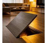 Trampilla de suelo sótano Interior De Escotilla Oculta De Piso Sin Costuras, Cubierta De Apertura De Puerta De Escotilla De Piso De Sótano Oculto, Panel Acceso Empotrado(29inx41in)