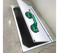 Trampilla de suelo sótano Puerta Oculta Grande Para Sótano, Trampilla Empotrada En El Suelo Con Ventosa De Doble Agarre, Puertas Entrada Acero Resistente Para Sótano/bodega/trastero(105X60cm/41x24in)