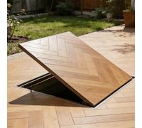 Trampilla de suelo sótano Puertas Internas Ocultas Alta Resistencia Para Bodega, Puerta Entrada Camuflada Acero, Trampilla Empotrada Acceso Al Piso Acceso Abridor Ventosas(Lxw 38x22in)