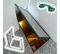 Trampilla de suelo sótano Seamless Crawl Space Access Doors, Flush-mounted Entrance Passage Cover For Basement/Storage Room/Cellar/Attic, High Camouflaged Floor Hatch(25X29inch/64x74cm)