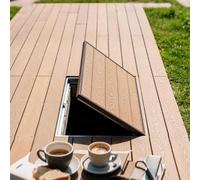 Trampilla de suelo sótano Tapa Escotilla Inspección Que Se Puede Pintar Acero Inoxidable, Inspección Y Cierre Escotilla Piso Oculta Con Resorte Tirador, Apertura Espacio(27inx43in)