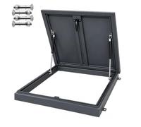 Trampilla de Techo con Marco de Aluminio 65X65cm | Tapa de Claraboya con Resortes Laterales, Cuatro Tamaños & Estructura Metálica para Viviendas & Edificios Comerciales