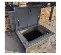 Trampilla de Techo de Acero galvanizado Personalizable: Puerta de Acceso Resistente e Impermeable para emergencias, trampilla de Acceso al Techo Grande (55 x 85 cm/21,7 x 33,5 Pulgadas) con