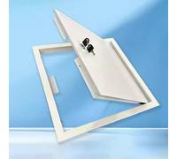 Trampilla de Techo de aleación de Aluminio, Puerta de Acceso al ático antirrobo, Cubierta de trampilla de Acceso a Techo Plano de 35 x 35 cm para una Entrada Segura al ático, Duradera y resi