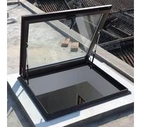 Trampilla de Techo de Vidrio Templado para áticos y terrazas acristaladas: solución Duradera de Acceso Mediante Ventana de Techo para techos Inclinados y Planos.