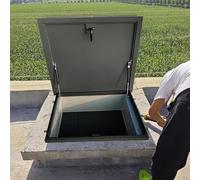 Trampilla De Techo Galvanizada PortáTil Duradero Tapa De Claraboya con Amortiguador De Gas Placa De Cubierta para VentilacióN De áTico Puerta De Seguridad para AlmacéN,A,55x90cm