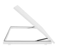 Trampilla de techo impermeable for ático, tapa de claraboya, puerta de acceso a techo plano, almacén residencial(White,75 * 75cm(29.5 * 29.5in))