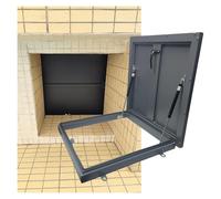 Trampilla de techo, Trampilla de acero galvanizado con marco de aluminio, impermeable y con burlete de sellado, con varillas de soporte de fácil apertura for acceder al techo.(LXW-95x95cm/37.4x37.4in)