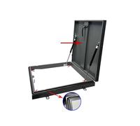 Trampilla Metálica for Techo Puerta De Acceso for Techo Puerta De Acceso for Techo De Acero Galvanizado Con Manija De Seguridad(80x55cm/31.5x21.7in)