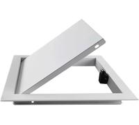 Trampilla Panel de Acceso Para Techo con Apertura Por Clic, Pequeño Panel de Acceso para Trampilla de Revisión de Fontanería, Tapa de Acceso a Servicios con Marco de Aluminio