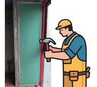 Trampilla Pladur Access Panel Door for Maintenance Worker, Wall/Ceiling Hatch Access Doors with Fastener, 12x24 16x20 16x24 18x24 Inspection Gate for Cable/Plumbing/Electricity/Heating(22x22in)