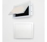 Trampilla Pladur con Marco de Aluminio y Placa Galvanizada, Panel de Acceso Al Techo de Aleación de Aluminio, Trampilla de Inspección Impermeable para Baño Ducha Garaje(W 60 cm x H 60 cm)