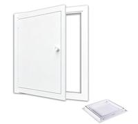 Trampilla Pladur de Aluminio con Puerta de Inspección y Asa Acceso Abatible para Pared y Techo, Fontanería, Aire y Electricidad(30x30cm/12x12in)