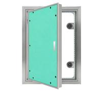 Trampilla Pladur de Aluminio Oculta Puerta de Inspección Empotrada con Cierre Magnético Silencioso para Fontanería y Aire Acondicionado(45x65cm/18x26in)
