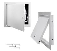 Trampilla Pladur Montaje en Techo Trampilla Pladur Puerta De Ático Aluminio, Trampilla De Inspección con Cerradura, Tapa De Apertura Oculta para Paneles De Yeso(16x20in/40.6x50.8cm)