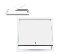 Trampilla Pladur Montaje En Techo Trampilla Pladur Puerta De Ático Metálica, Tapa De Apertura Oculta Para Paneles De Yeso, Puerta De Ático Oculta De Revisión Blanca(35 * 35cm)