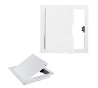 Trampilla Pladur Montaje En Techo Trampilla Pladur Puerta De Ático Metálica, Trampilla Pladur Panel de Acceso de Plomería Empotrado para Paneles de Yeso, Apertura Sencilla Por Presión(30x50cm)