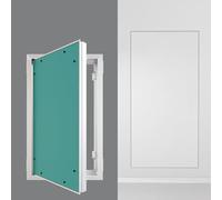 Trampilla Pladur Paintable Access Panel Door over Stud, Magnetic Inspection Doors with Press The Metal Lock and Screws, Wall/Ceiling/Floor Mounting Service Gate for Tailgate/Duct(20x34in)