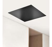 Trampilla Pladur Panel de acceso a techo tipo paleta de 15 x 15/20 x 20, trampilla de aleación de aluminio para áticos de yeso/ducha(Black,20x30cm/8x12in)