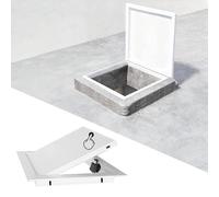 Trampilla Pladur Panel de Acceso al Suelo con Apertura Por Presión de 15 20 30 40 45 50 y 60 cm, Puerta de Ático para Fontanería, Trampilla de Inspección(White,350x600mm(14x24in))