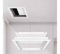 Trampilla Pladur Panel De Acceso Al Techo De Aleación De Aluminio, Tapa De Acceso con Tornillos para Cableado, Trampilla De Conversión Del Techo Del Baño(22x22in/55.9x55.9cm)