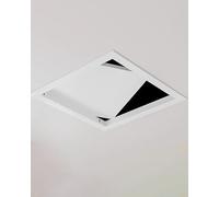 Trampilla Pladur Panel de Acceso Al Techo de Aluminio con Sistema de Clic, Placa de Cubierta para Inspección Eléctrica, de Plomería y de Cableado, Trampilla de Conversión del Techo del Baño(450x450mm/