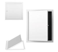 Trampilla Pladur Panel De Acceso Al Techo De Aluminio Con Sistema De Clic, Puerta De Acceso A La Pared Del Atico Metal, Fontanería Panel De Acceso Para Tabiquería Seca(9.8x9.8in(25x25) cm)