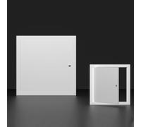 Trampilla Pladur Panel De Acceso Al Techo, Trampilla De Inspección Empotrada con Cerradura, Tapa De Orificio De Servicio De Paneles De Yeso, Panel De Acceso A Techo Blanco(6x6in/15.2x15.2cm)