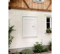 Trampilla Pladur Panel de Acceso Bloqueable con Cerradura Llave, Trampilla Inspección Bisagra Aluminio Texturizado, Junta Sellado Silenciosa(White,700x750mm/28x30in)