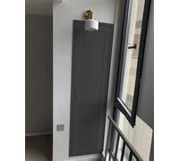 Trampilla Pladur Panel de Acceso con Persianas para Pared y Techo de Placa de Yeso, Gran Puerta de Revisión Invisible para Fontanería de Ducha en Ático, Trampilla(Grey,400x650mm/16x26in)