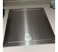 Trampilla Pladur Panel de Acceso con Pestillo de Presión para Suelo, Pared o Techo, Puerta de Acceso para Barbacoa de Acero Inoxidable 304 Impermeable, Escotilla de Inspección(6x10in(150x250mm))