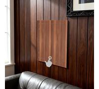 Trampilla Pladur Panel de Acceso con Textura de Madera Decorativa, Puerta de Servicio Magnética con Cerradura y Apertura Por Presión, 25x15/ 35x25/ 45x30/ 60x60cm(Style C,WXH-35x25cm/14x10in)