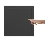 Trampilla Pladur Panel de Acceso Cuadrado Pequeño para Techo de Pladur, 10x10 15x15 20x20 25x25 30x30 40x40 50x50 60x60 cm Tapa de Puerta de Acceso con Pestillo Táctil(Black,57x57cm(22.4x22.4in))