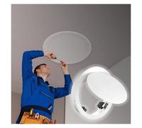 Trampilla Pladur Panel De Acceso De 5, 6, 8, 10, 12, 14, 16 Y 18 Pulgadas, Escotilla De Inspección Redonda For Paneles De Yeso Y Techo, Tapa De Orificio De Revisión(12mm/0.5inch)