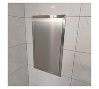 Trampilla Pladur Panel de acceso de acero inoxidable cepillado de 6 x 6 pulgadas, montaje universal empotrado para paneles de yeso, plomería y electricidad, color plateado.(65x80cm (26x32in))