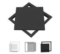 Trampilla Pladur Panel De Acceso De Plomería Empotrado, Cable De Baño Tapa De Acceso Con Tapas Ocultas, Tapa De Trampilla De Inspección, Para Techos Y Falsos Techos(Noir,25 * 25cm)