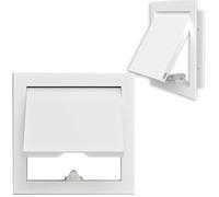 Trampilla Pladur Panel De Acceso De Plomería Empotrado para Paneles De Yeso, Trampilla De Inspección De Servicio, Tapa De Orificio De Revisión, Apertura Por Clic(Blanco,30x30cm(11.8x11.8in))