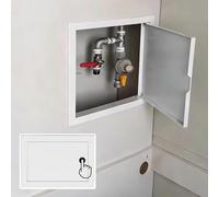 Trampilla Pladur Panel de Acceso de Plomería Extraíble de 60 50 40 30 y 20 cm, Trampilla de Inspección a Prueba de Polvo para Cableado de Seguridad Blanca, Puerta Metálica para Ático(6x8in(15x20cm))