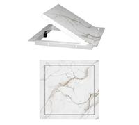 Trampilla Pladur Panel de Acceso de Plomería, Puerta de Acceso Al Ático, Cubierta de Panel de Acceso Magnético Decorativa, Tapa de Orificio de Pared con Cerradura(Style C,20x30cm/8x12in)