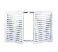 Trampilla Pladur Panel de Acceso Grande con Rejilla y Puerta Doble, Tapa de Pared Empotrada con Ventilación, Puerta de Inspección de Aleación de Aluminio, para Cableado Eléctrico(34x28in (85x70cm))
