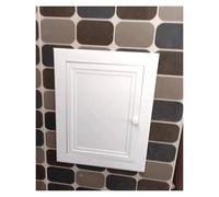 Trampilla Pladur Panel De Acceso Magnético Con Botón De Apertura, Puerta De Revisión De Ático Blanca De Aleación De Aluminio, Placa De Cubierta De Solapa De Apertura De Plomería(20x22in/508x559mm)